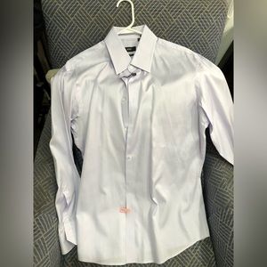 Shiny/silvery/very light purple Hugo Boss dress shirt, 16.5 neck, regular fit